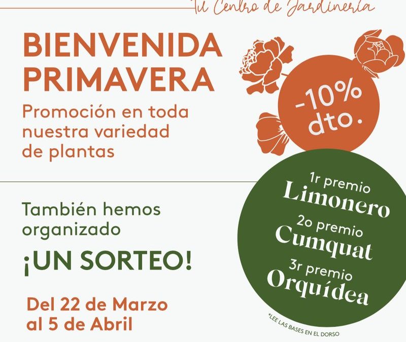 Promoció i sorteig de Benvinguda a la Primavera 2021